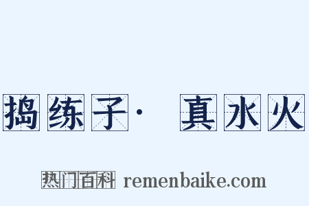 捣练子·真水火是什么意思的图片